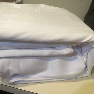 HOME REFLECTIONS DOUBLE BRUSHED SHEET KING SHEET SET White (One Set) Brand New